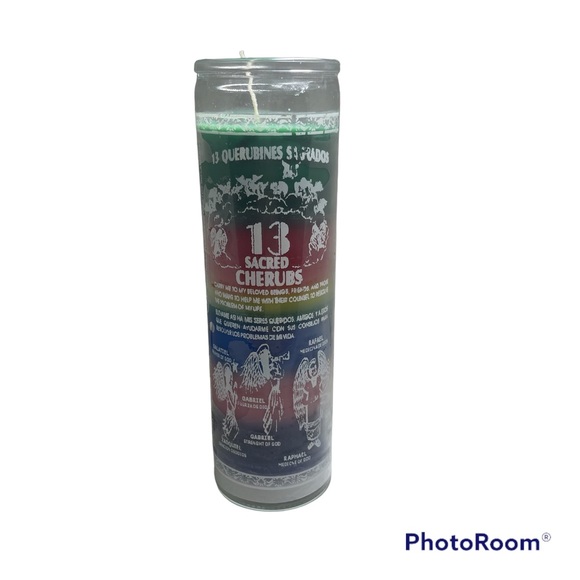 7angels 13sacred cherubs 7days candle/vela 7Angeles 13 querubines 7colors candle - Picture 2 of 3